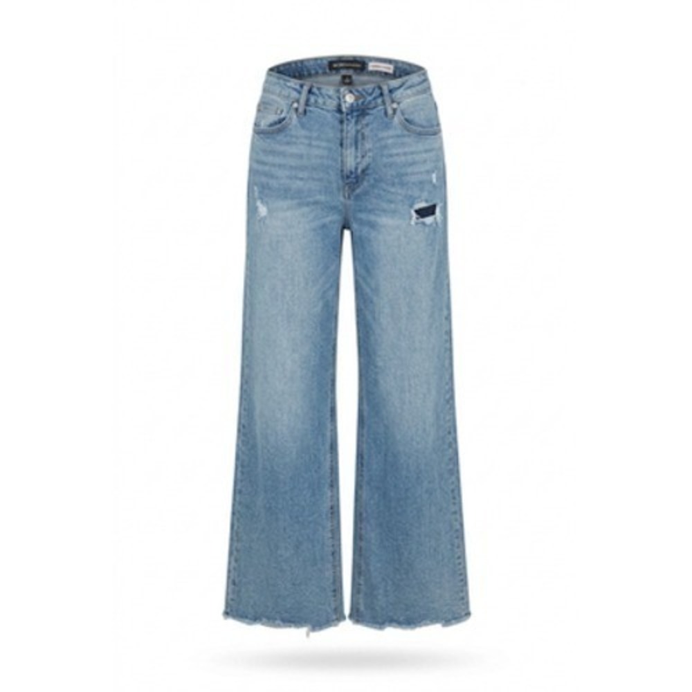 BCBGeneration Jeans Women 7/28 Light Wash High Rise Wide Leg Retro Y2K 90s